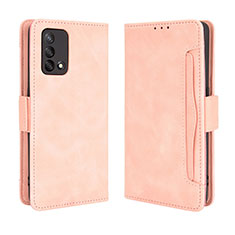 Handytasche Stand Schutzhülle Flip Leder Hülle BY3 für Oppo A74 4G Rosa