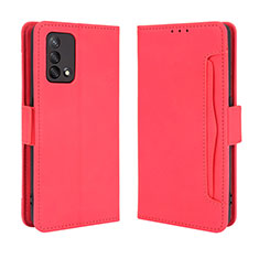 Handytasche Stand Schutzhülle Flip Leder Hülle BY3 für Oppo A95 4G Rot