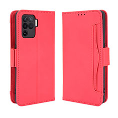 Handytasche Stand Schutzhülle Flip Leder Hülle BY3 für Oppo F19 Pro Rot