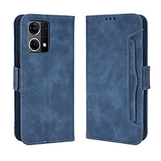 Handytasche Stand Schutzhülle Flip Leder Hülle BY3 für Oppo F21 Pro 4G Blau