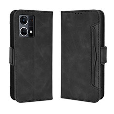 Handytasche Stand Schutzhülle Flip Leder Hülle BY3 für Oppo F21 Pro 4G Schwarz