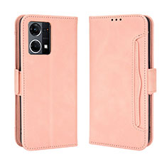 Handytasche Stand Schutzhülle Flip Leder Hülle BY3 für Oppo F21s Pro 4G Rosa