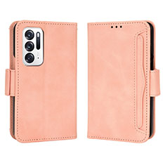 Handytasche Stand Schutzhülle Flip Leder Hülle BY3 für Oppo Find N 5G Rosa