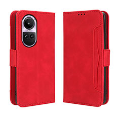 Handytasche Stand Schutzhülle Flip Leder Hülle BY3 für Oppo Reno10 5G Rot