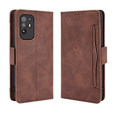 Handytasche Stand Schutzhülle Flip Leder Hülle BY3 für Oppo Reno5 Z 5G Braun