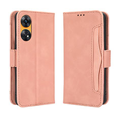 Handytasche Stand Schutzhülle Flip Leder Hülle BY3 für Oppo Reno8 T 4G Rosa