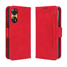 Handytasche Stand Schutzhülle Flip Leder Hülle BY3 für Oppo Reno8 T 4G Rot