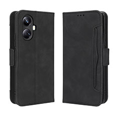 Handytasche Stand Schutzhülle Flip Leder Hülle BY3 für Realme 10 Pro+ Plus 5G Schwarz