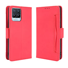 Handytasche Stand Schutzhülle Flip Leder Hülle BY3 für Realme 8 4G Rot