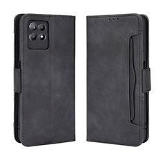 Handytasche Stand Schutzhülle Flip Leder Hülle BY3 für Realme 8i Schwarz