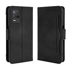 Handytasche Stand Schutzhülle Flip Leder Hülle BY3 für Realme 9 5G India Schwarz