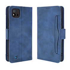 Handytasche Stand Schutzhülle Flip Leder Hülle BY3 für Realme C20 Blau