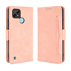 Handytasche Stand Schutzhülle Flip Leder Hülle BY3 für Realme C21 Rosa