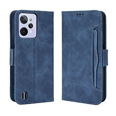 Handytasche Stand Schutzhülle Flip Leder Hülle BY3 für Realme C31 Blau