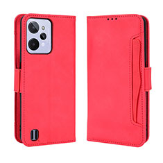 Handytasche Stand Schutzhülle Flip Leder Hülle BY3 für Realme C31 Rot