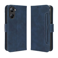 Handytasche Stand Schutzhülle Flip Leder Hülle BY3 für Realme Q5x 5G Blau