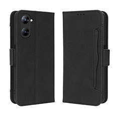 Handytasche Stand Schutzhülle Flip Leder Hülle BY3 für Realme V30t 5G Schwarz