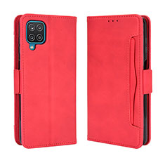 Handytasche Stand Schutzhülle Flip Leder Hülle BY3 für Samsung Galaxy A12 5G Rot