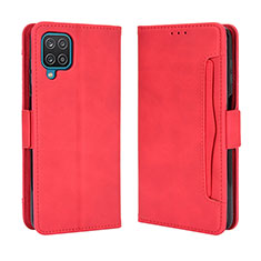 Handytasche Stand Schutzhülle Flip Leder Hülle BY3 für Samsung Galaxy A12 Rot