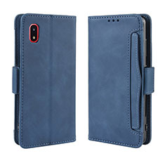 Handytasche Stand Schutzhülle Flip Leder Hülle BY3 für Samsung Galaxy A20 SC-02M SCV46 Blau