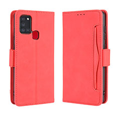 Handytasche Stand Schutzhülle Flip Leder Hülle BY3 für Samsung Galaxy A21s Rot