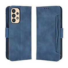 Handytasche Stand Schutzhülle Flip Leder Hülle BY3 für Samsung Galaxy A23 4G Blau