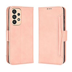 Handytasche Stand Schutzhülle Flip Leder Hülle BY3 für Samsung Galaxy A23 5G Rosa