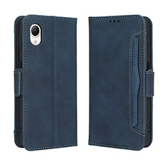 Handytasche Stand Schutzhülle Flip Leder Hülle BY3 für Samsung Galaxy A23 5G SC-56C Blau