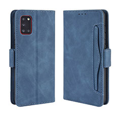 Handytasche Stand Schutzhülle Flip Leder Hülle BY3 für Samsung Galaxy A31 Blau