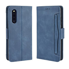 Handytasche Stand Schutzhülle Flip Leder Hülle BY3 für Samsung Galaxy A41 SC-41A Blau