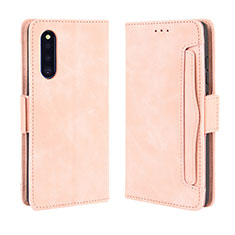 Handytasche Stand Schutzhülle Flip Leder Hülle BY3 für Samsung Galaxy A41 SC-41A Rosa