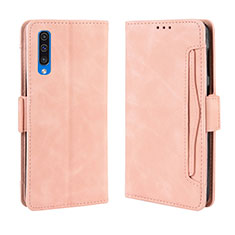 Handytasche Stand Schutzhülle Flip Leder Hülle BY3 für Samsung Galaxy A50 Rosa