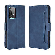 Handytasche Stand Schutzhülle Flip Leder Hülle BY3 für Samsung Galaxy A72 4G Blau