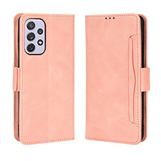 Handytasche Stand Schutzhülle Flip Leder Hülle BY3 für Samsung Galaxy A73 5G Rosa