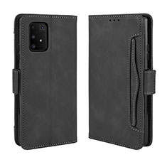 Handytasche Stand Schutzhülle Flip Leder Hülle BY3 für Samsung Galaxy A91 Schwarz