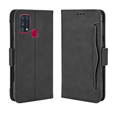 Handytasche Stand Schutzhülle Flip Leder Hülle BY3 für Samsung Galaxy M21s Schwarz