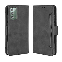 Handytasche Stand Schutzhülle Flip Leder Hülle BY3 für Samsung Galaxy S20 FE 5G Schwarz