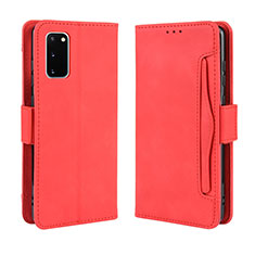 Handytasche Stand Schutzhülle Flip Leder Hülle BY3 für Samsung Galaxy S20 Rot
