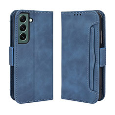 Handytasche Stand Schutzhülle Flip Leder Hülle BY3 für Samsung Galaxy S24 5G Blau