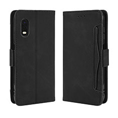 Handytasche Stand Schutzhülle Flip Leder Hülle BY3 für Samsung Galaxy XCover Pro Schwarz