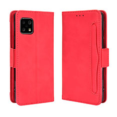 Handytasche Stand Schutzhülle Flip Leder Hülle BY3 für Sharp Aquos Sense4 Lite Rot