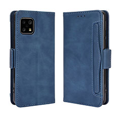 Handytasche Stand Schutzhülle Flip Leder Hülle BY3 für Sharp Aquos Sense5G Blau