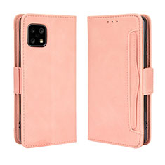 Handytasche Stand Schutzhülle Flip Leder Hülle BY3 für Sharp Aquos Sense5G Rosa