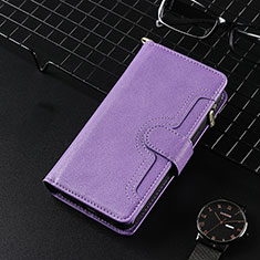 Handytasche Stand Schutzhülle Flip Leder Hülle BY3 für Sharp Aquos Sense8 Violett