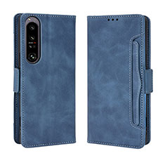 Handytasche Stand Schutzhülle Flip Leder Hülle BY3 für Sony Xperia 1 IV Blau