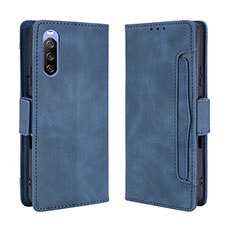 Handytasche Stand Schutzhülle Flip Leder Hülle BY3 für Sony Xperia 10 III SO-52B Blau