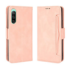 Handytasche Stand Schutzhülle Flip Leder Hülle BY3 für Sony Xperia 10 IV SOG07 Rosa