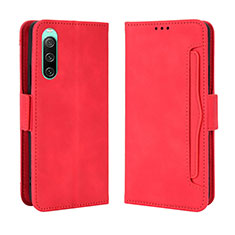 Handytasche Stand Schutzhülle Flip Leder Hülle BY3 für Sony Xperia 10 IV SOG07 Rot