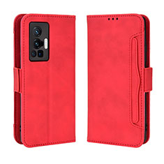 Handytasche Stand Schutzhülle Flip Leder Hülle BY3 für Vivo X70 Pro 5G Rot