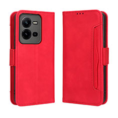 Handytasche Stand Schutzhülle Flip Leder Hülle BY3 für Vivo X80 Lite 5G Rot